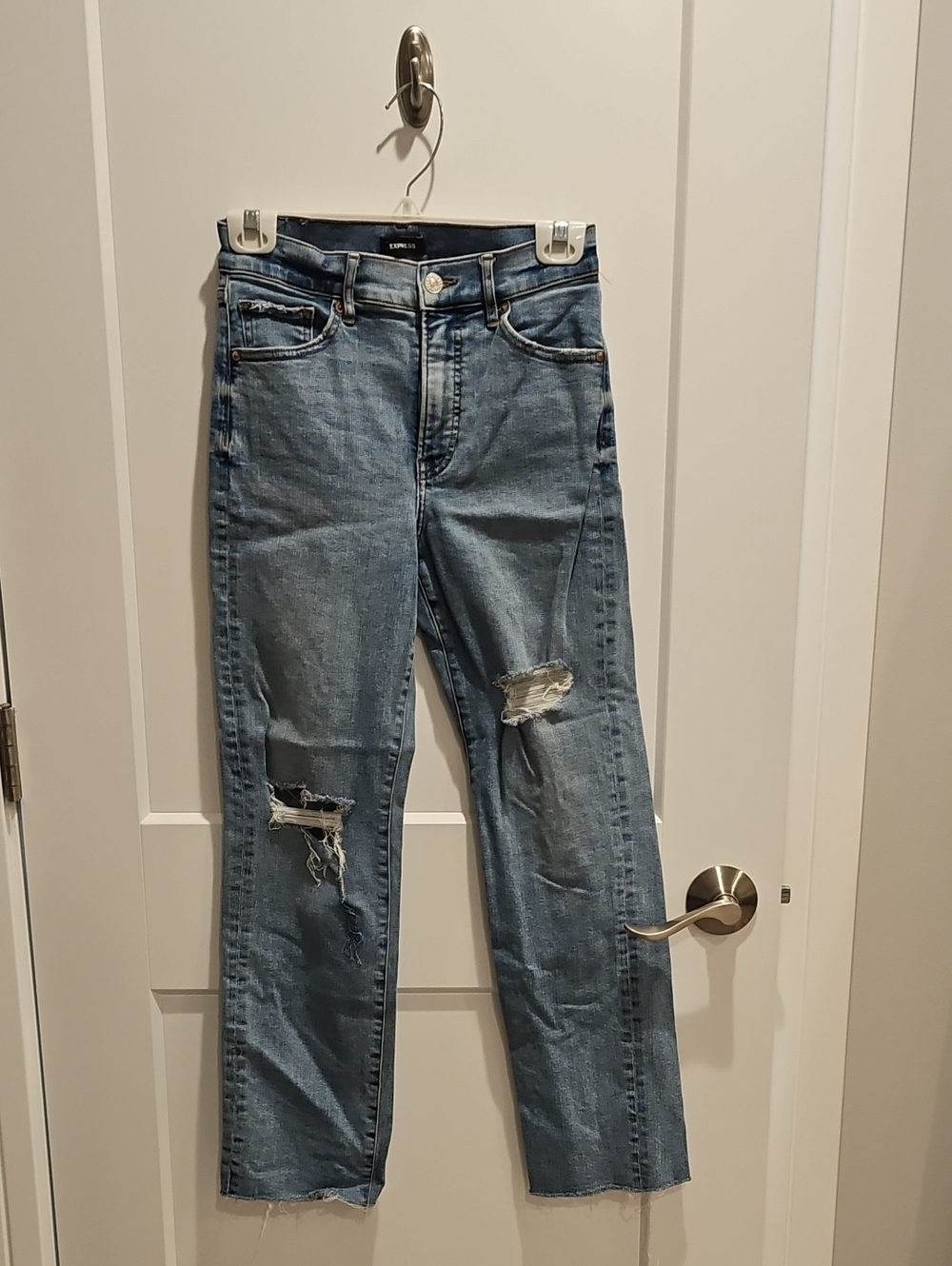 Express Light Blue Distressed Women’s Jeans